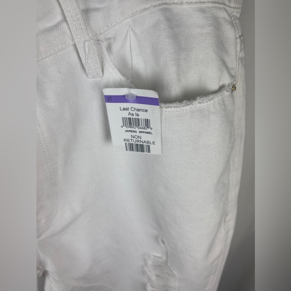 Frame Le Garcon Mid-Rise White Boyfriend Jeans Size 33 (US-14) NWT - Picture 9 of 12